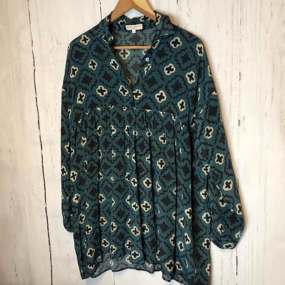 Opening Ceremony Silk Blouse Tunic Small